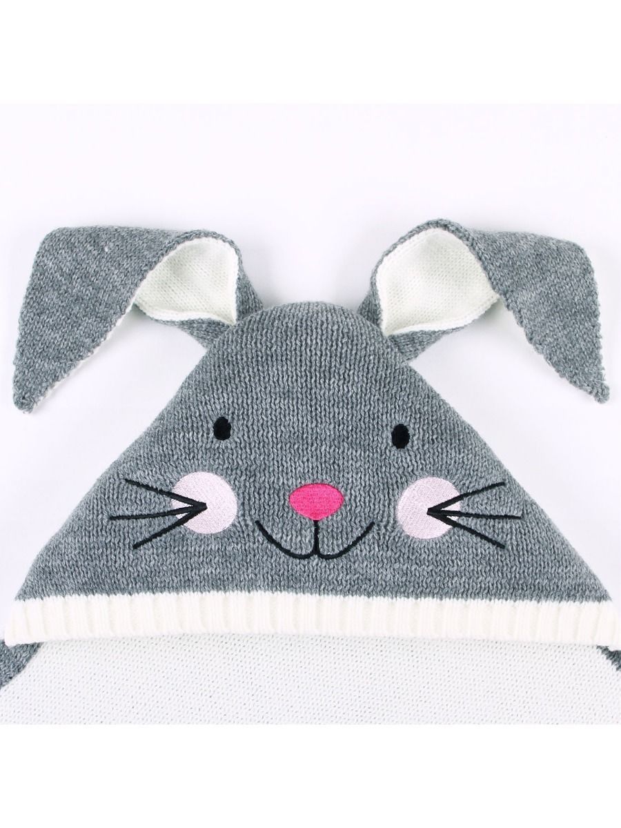 Adorable Bunny Baby Knit Blanket - dianjiang-