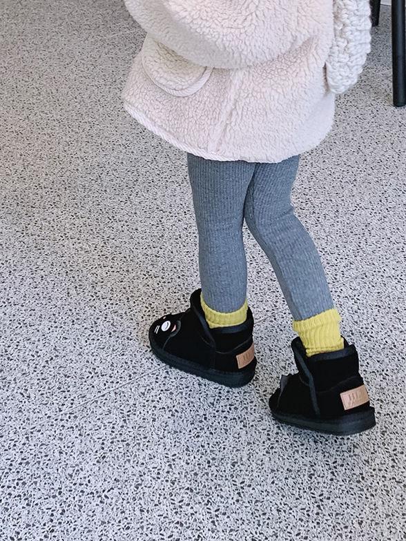 Toddler Kids Unisex Adorable Cat  Snow Boots Pink and Black - dianjiang-