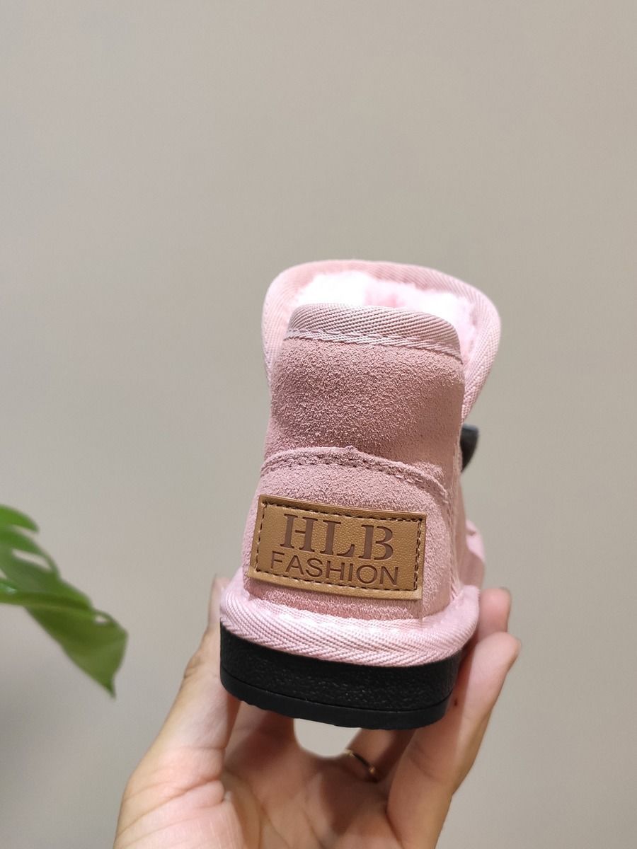 Toddler Kids Unisex Adorable Cat  Snow Boots Pink and Black - dianjiang-