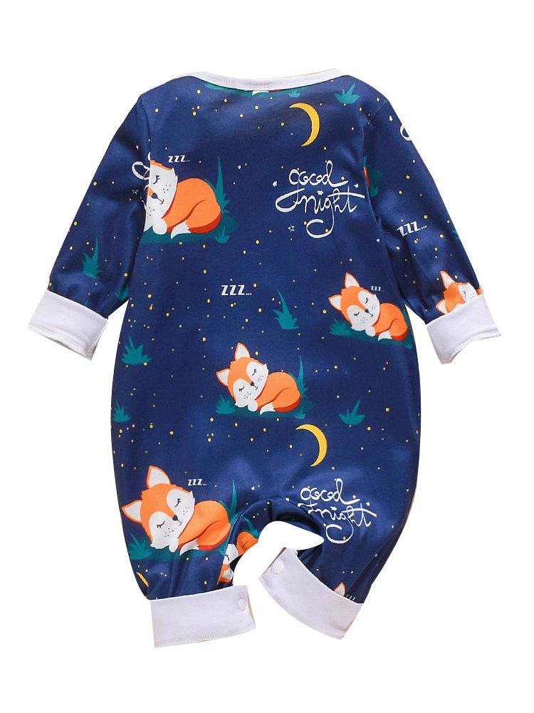 Adorable Fox Good Night Baby Overall - dianjiang-