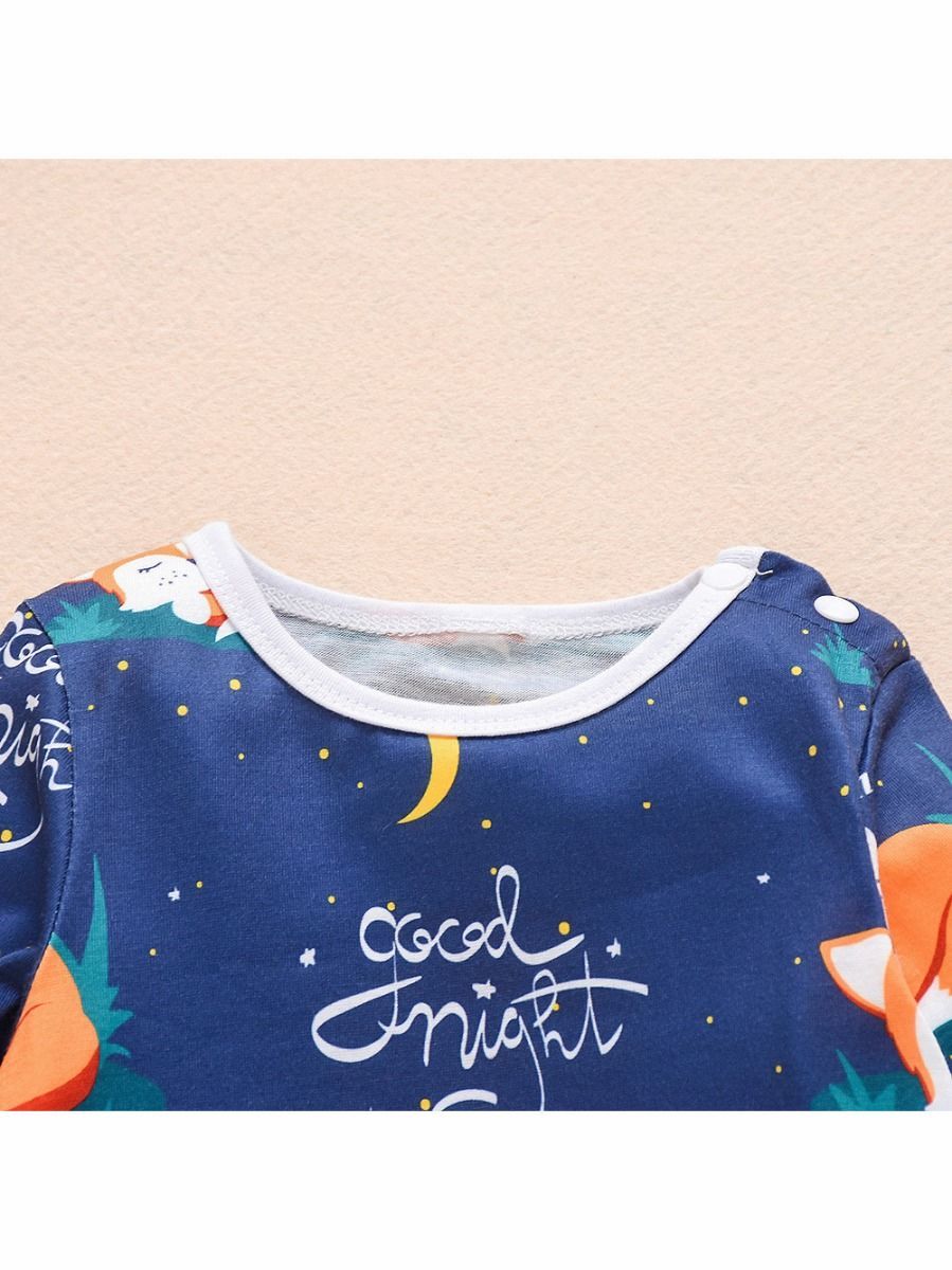 Adorable Fox Good Night Baby Overall - dianjiang-