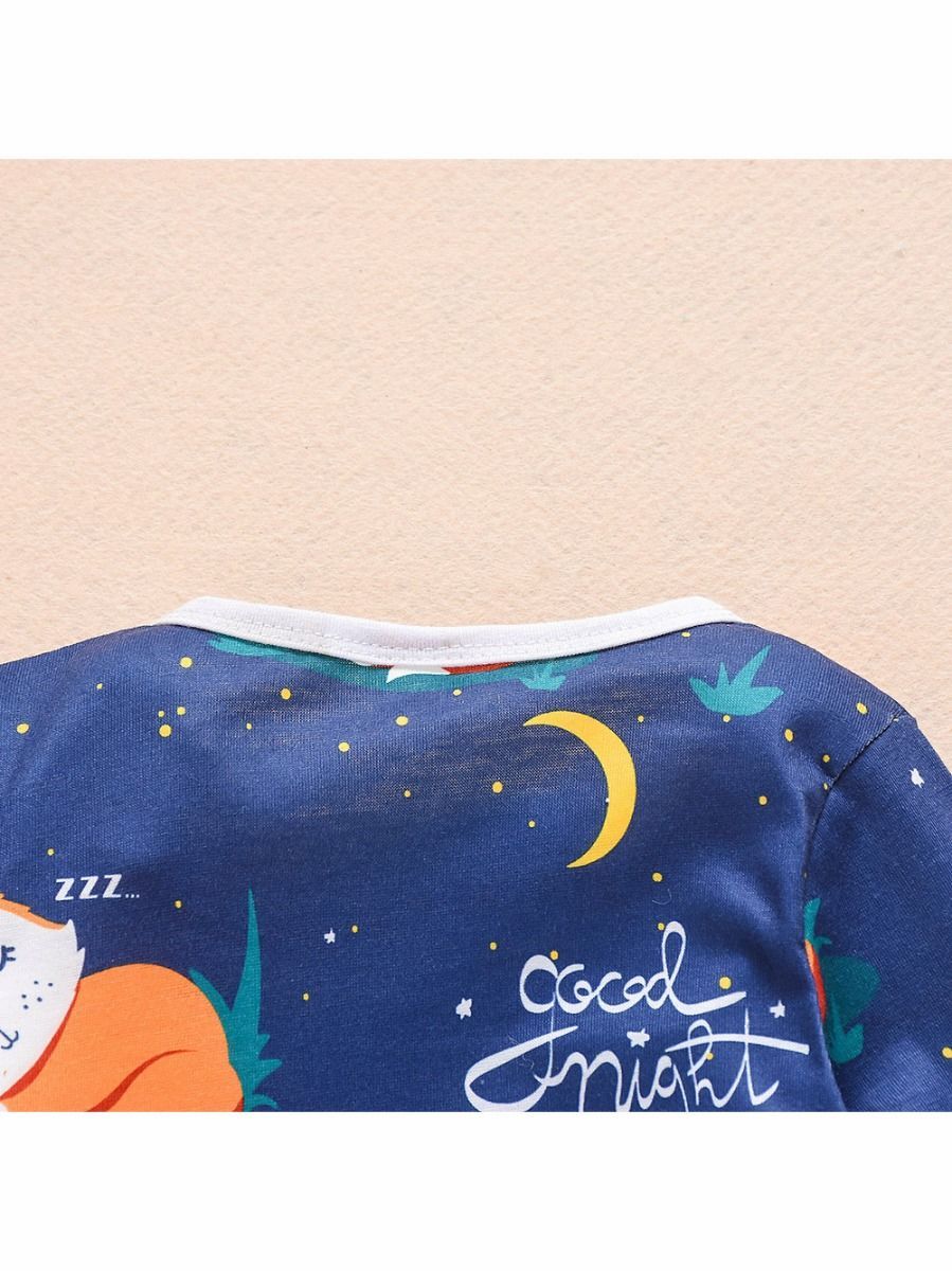 Adorable Fox Good Night Baby Overall - dianjiang-