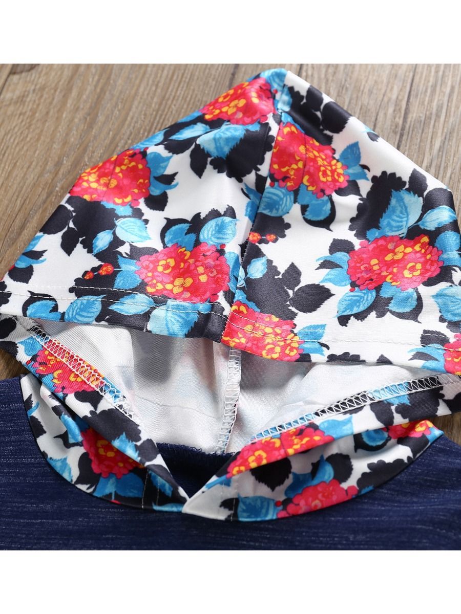 Autumn 2-Piece Outfit Baby Toddler Girl Hoodie & Floral Trouser - dianjiang-