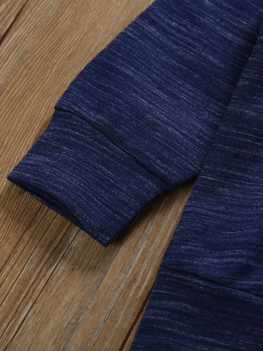 Autumn 2-Piece Outfit Baby Toddler Boy Hoodie & Stripe Cropped Pants - dianjiang-