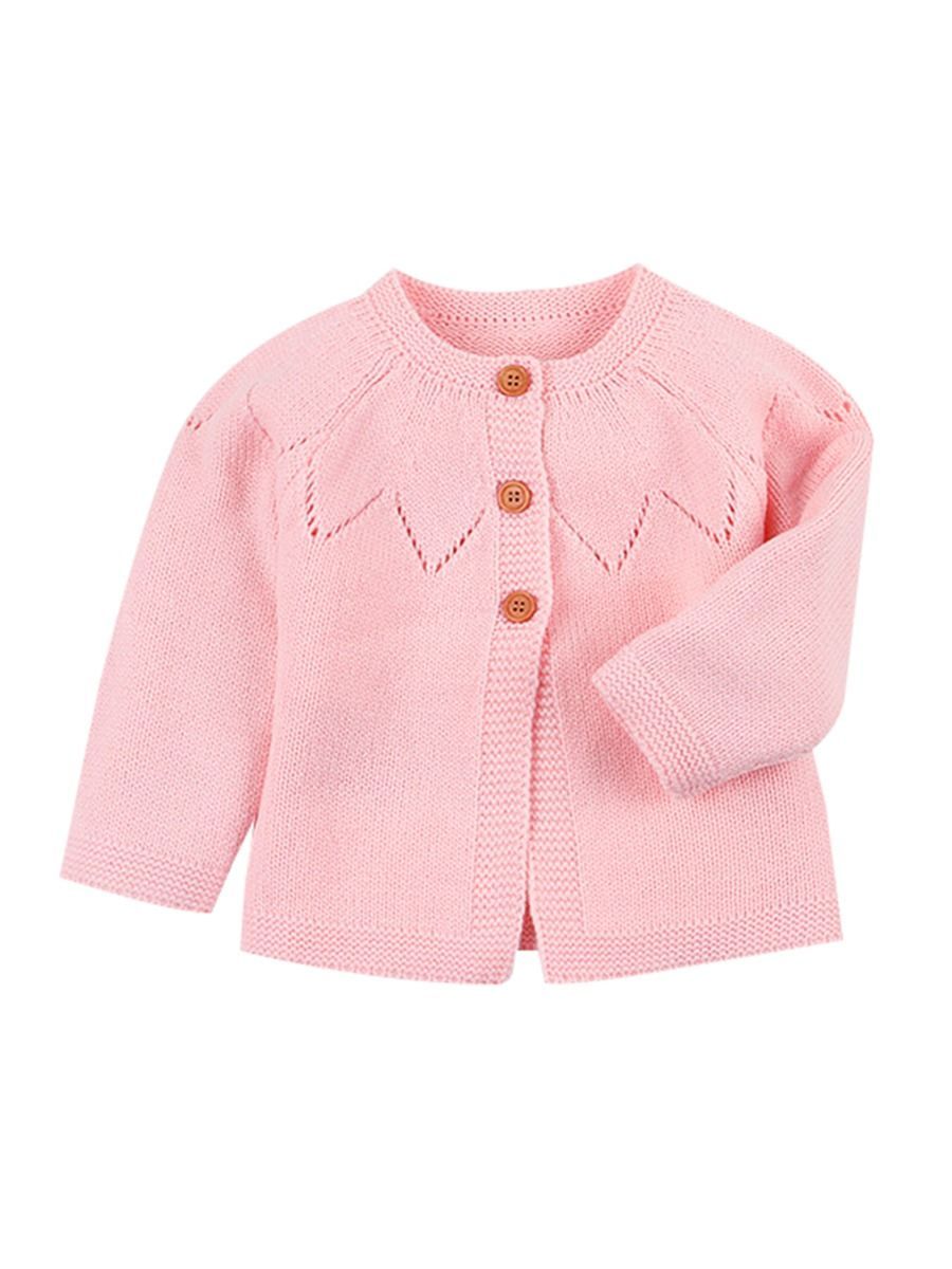Autumn Baby Button Crochet Cardigan - dianjiang-
