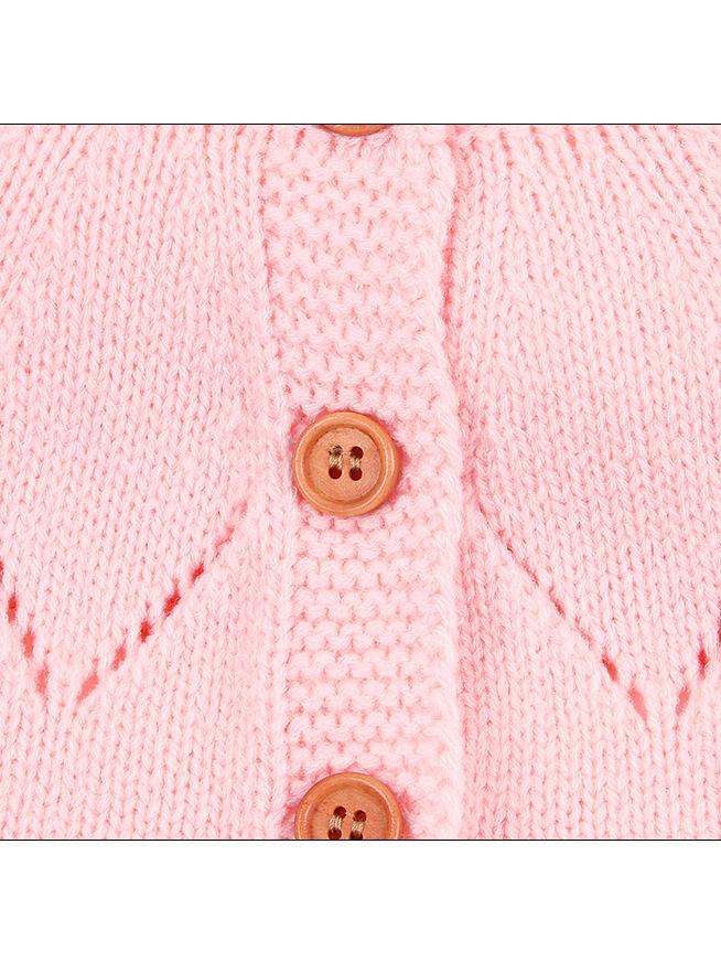 Autumn Baby Button Crochet Cardigan - dianjiang-