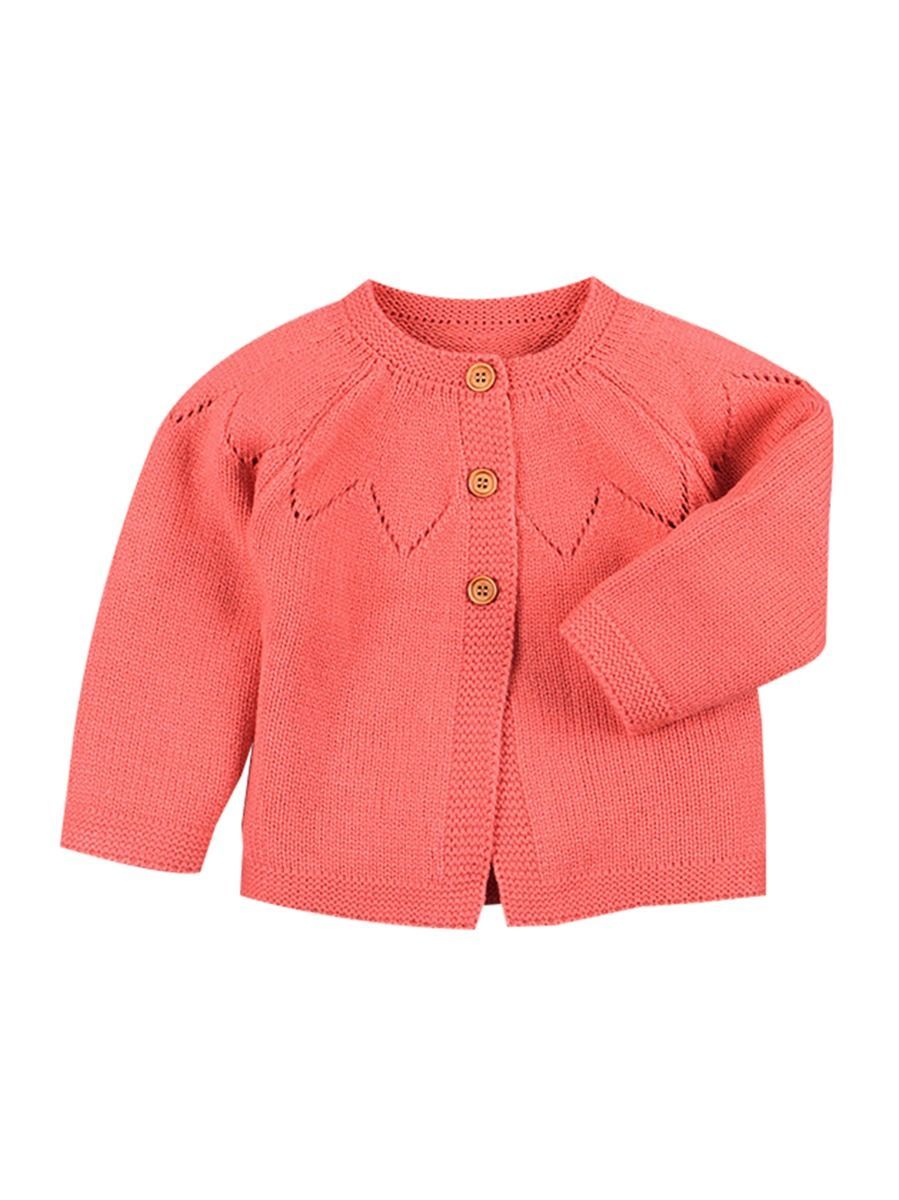 Autumn Baby Button Crochet Cardigan - dianjiang-