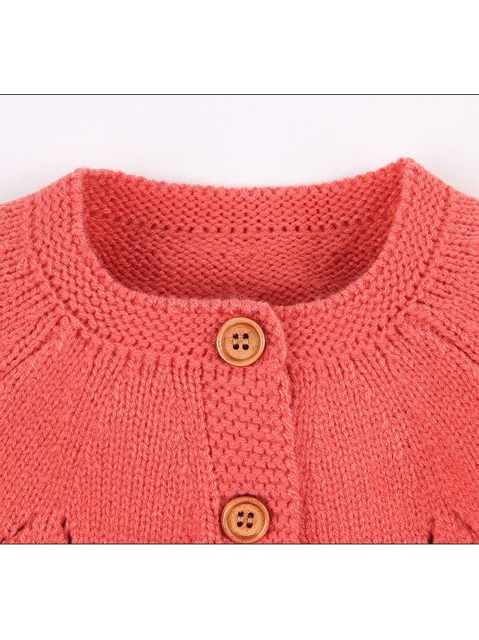 Autumn Baby Button Crochet Cardigan - dianjiang-