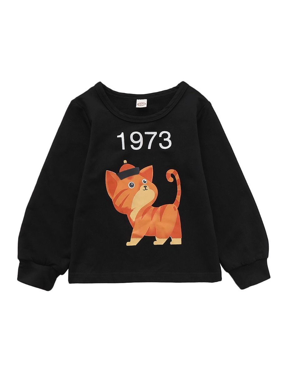 Autumn Baby Cute Cat 1973 Pullover - dianjiang-