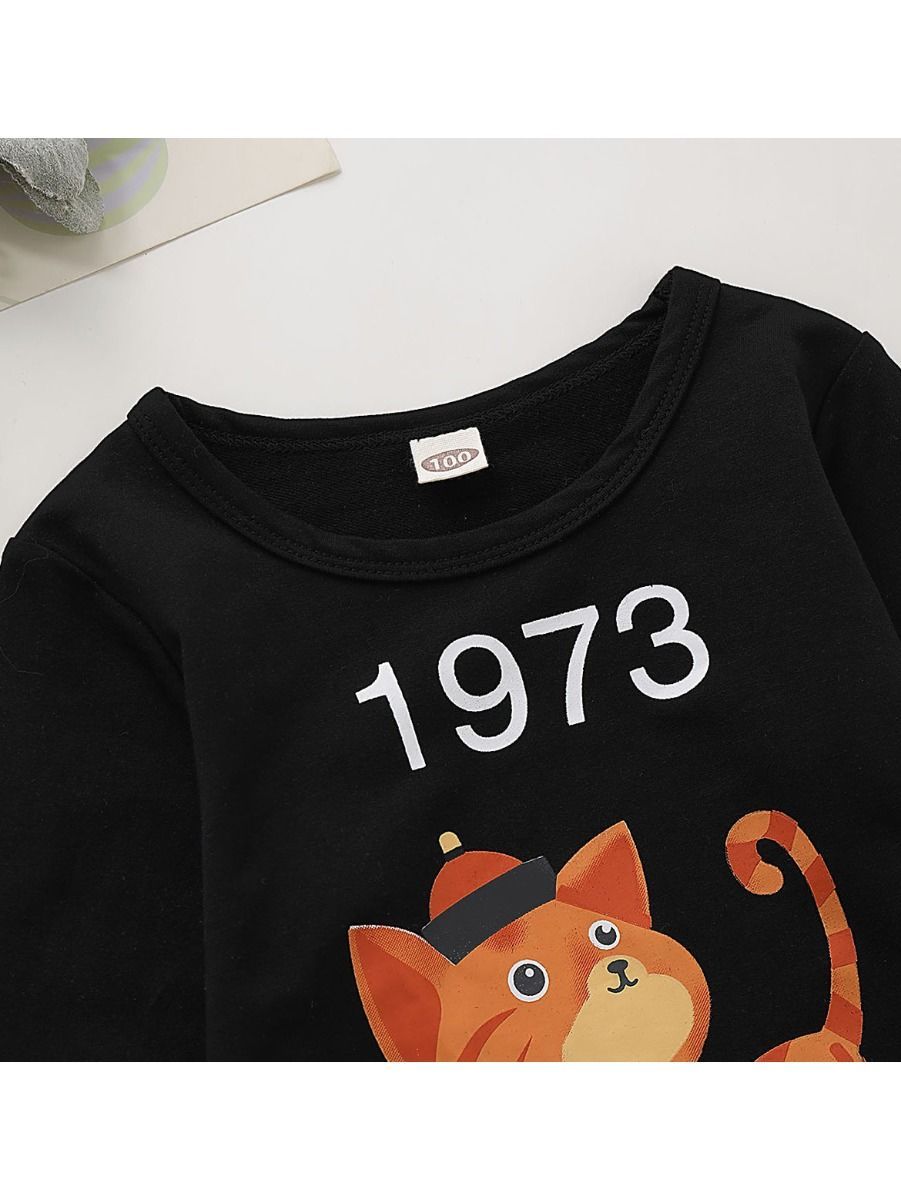 Autumn Baby Cute Cat 1973 Pullover - dianjiang-