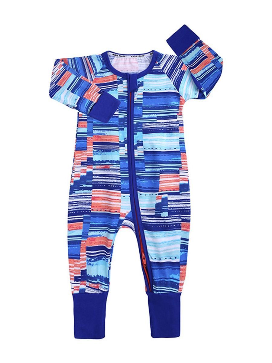 Autumn Baby Multi-Color Zipper Onesie - dianjiang-