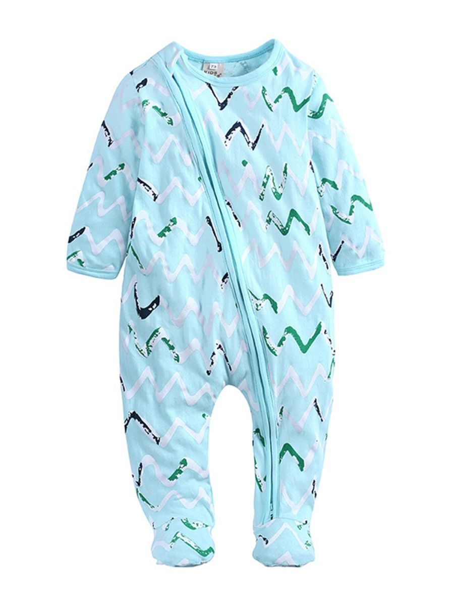 Autumn Baby Unisex Zip Footed Jumpsuit - dianjiang-