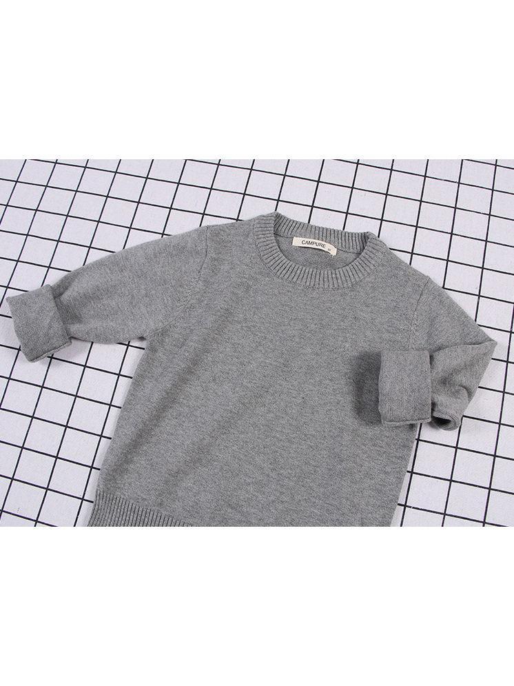 Autumn Toddler Baby Kids Solid Color Crochet Sweater - dianjiang-