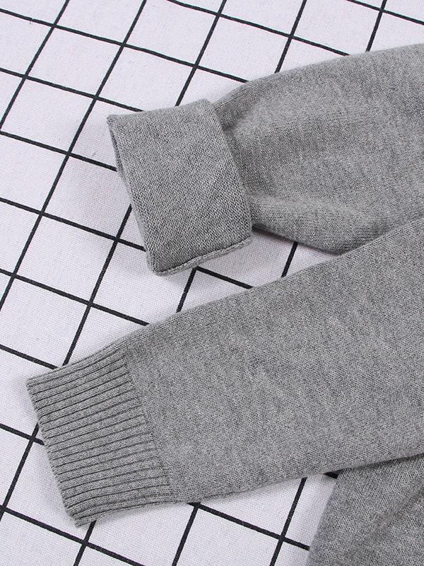 Autumn Toddler Baby Kids Solid Color Crochet Sweater - dianjiang-