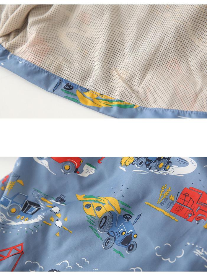 Autumn Allover Print Toddler Boy Hooded Jacket - dianjiang-