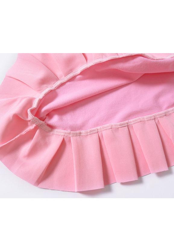 Autumn Toddler Girls Ruffled Flutter Sleeve Casual Dress - dianjiang-