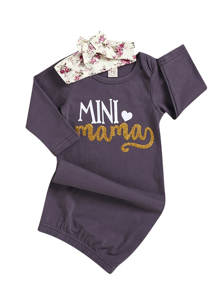 Baby 2-Piece Mini Mama Sleeping Bag Matching Headband - dianjiang-