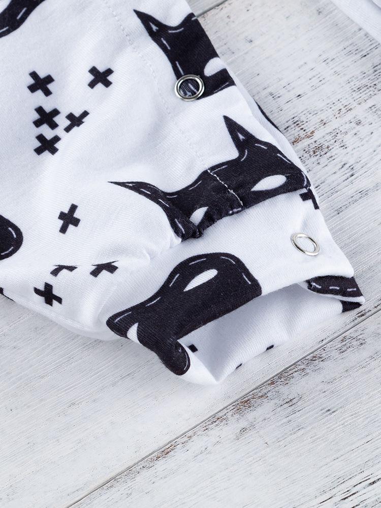 Baby Boy 2-Piece Halloween Theme Overall Matching Hat - dianjiang-