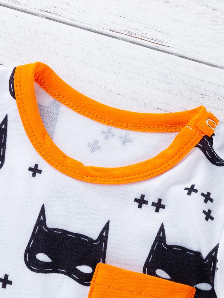 Baby Boy 2-Piece Halloween Theme Overall Matching Hat - dianjiang-