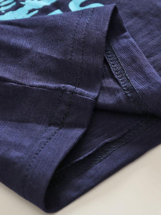 Baby Boy 2-Piece Summer Outfits Deepblue Top+Denim Short Bib Overalls - dianjiang-