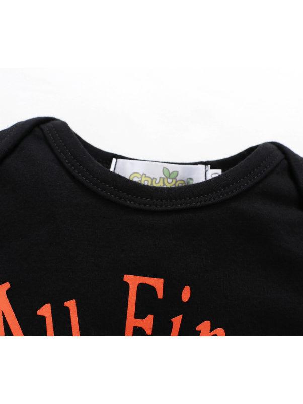 Baby Boy 3-Piece Halloween Set My First Bodysuit+Stripe Pants+Hat - dianjiang-