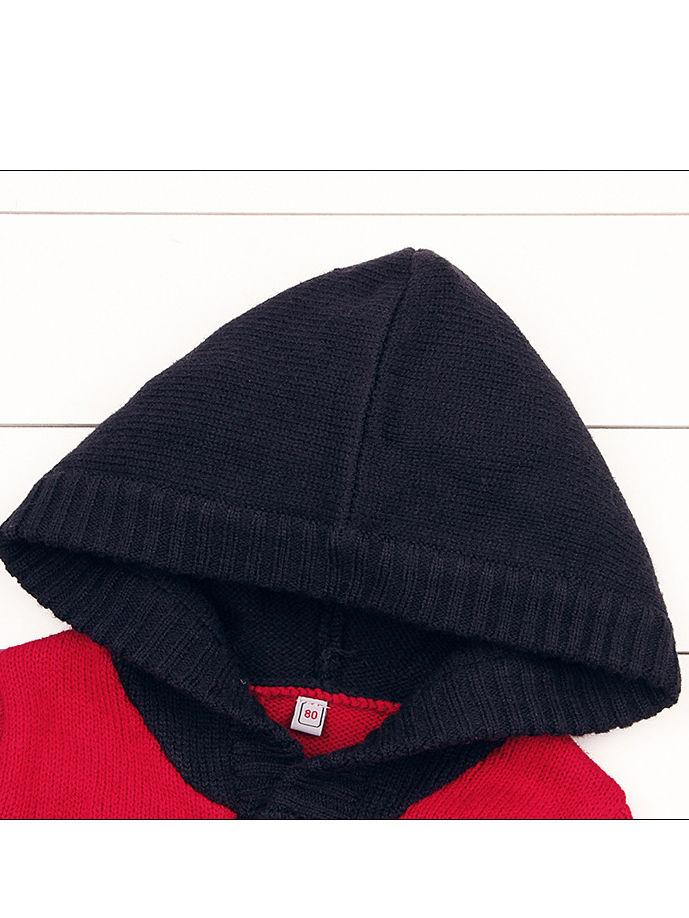 Baby Boy Christmas Tree Reindeer Crochet Hooded Cardigan - dianjiang-