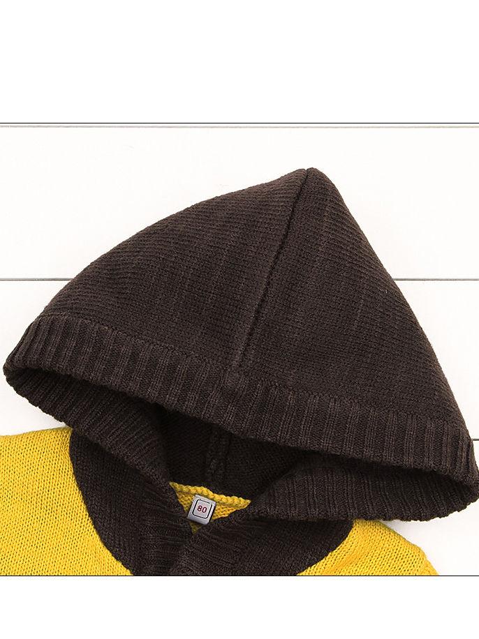 Baby Boy Christmas Tree Reindeer Crochet Hooded Cardigan - dianjiang-