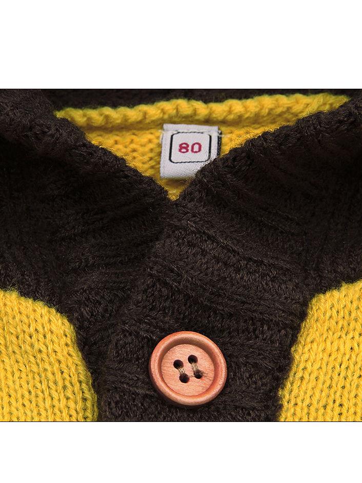 Baby Boy Christmas Tree Reindeer Crochet Hooded Cardigan - dianjiang-