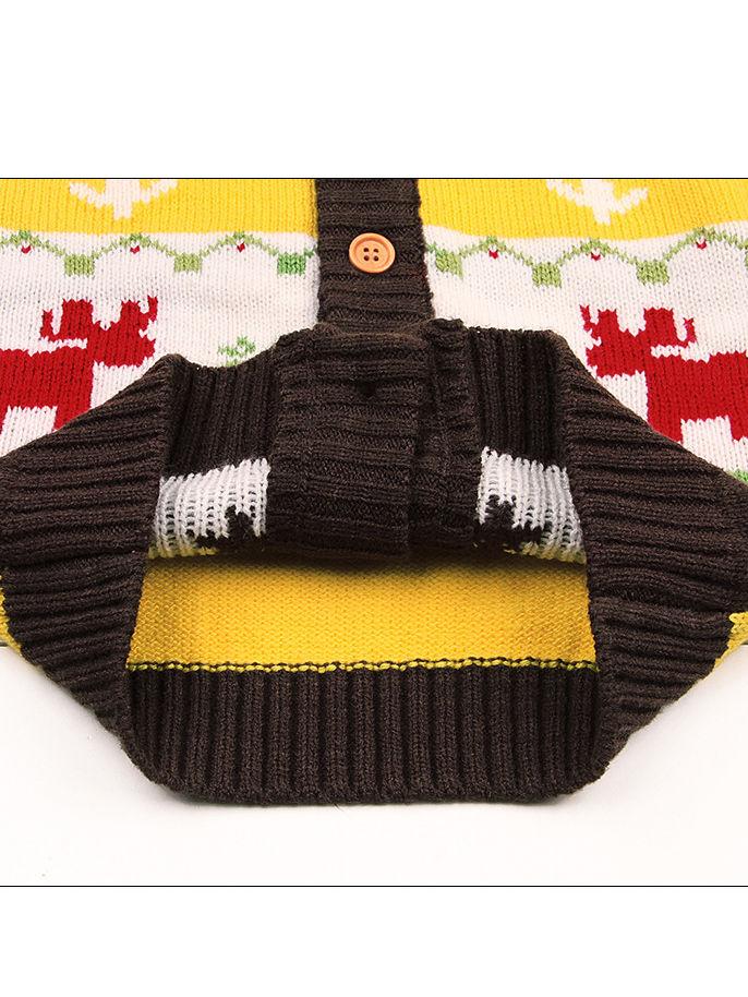 Baby Boy Christmas Tree Reindeer Crochet Hooded Cardigan - dianjiang-