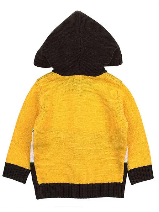 Baby Boy Christmas Tree Reindeer Crochet Hooded Cardigan - dianjiang-