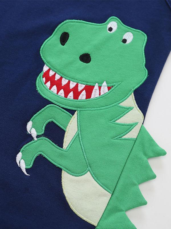 Baby Boy Dinosaur Pattern Sleeveless Playsuit - dianjiang-