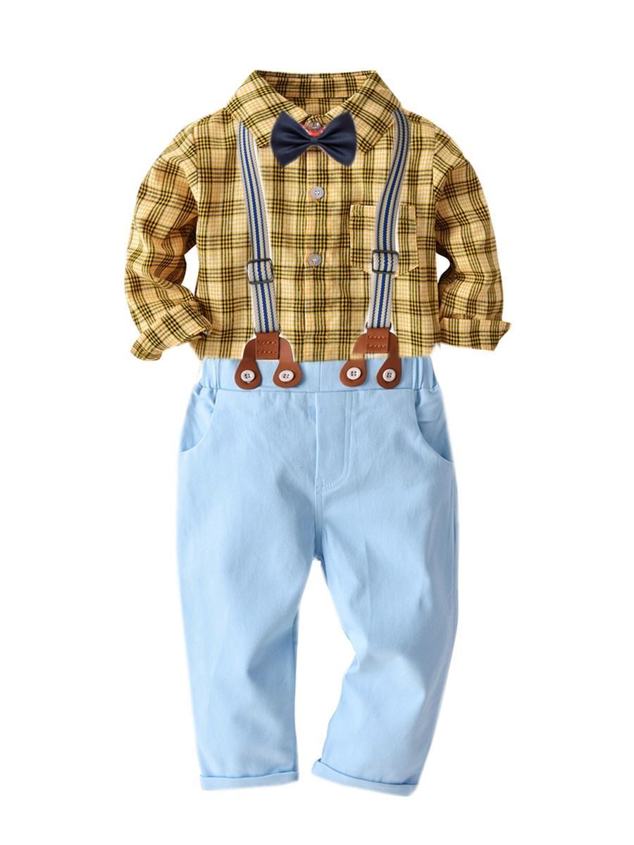 Autumn Fashionable 4-Piece Baby Boy Party Wear Set - dianjiang-
