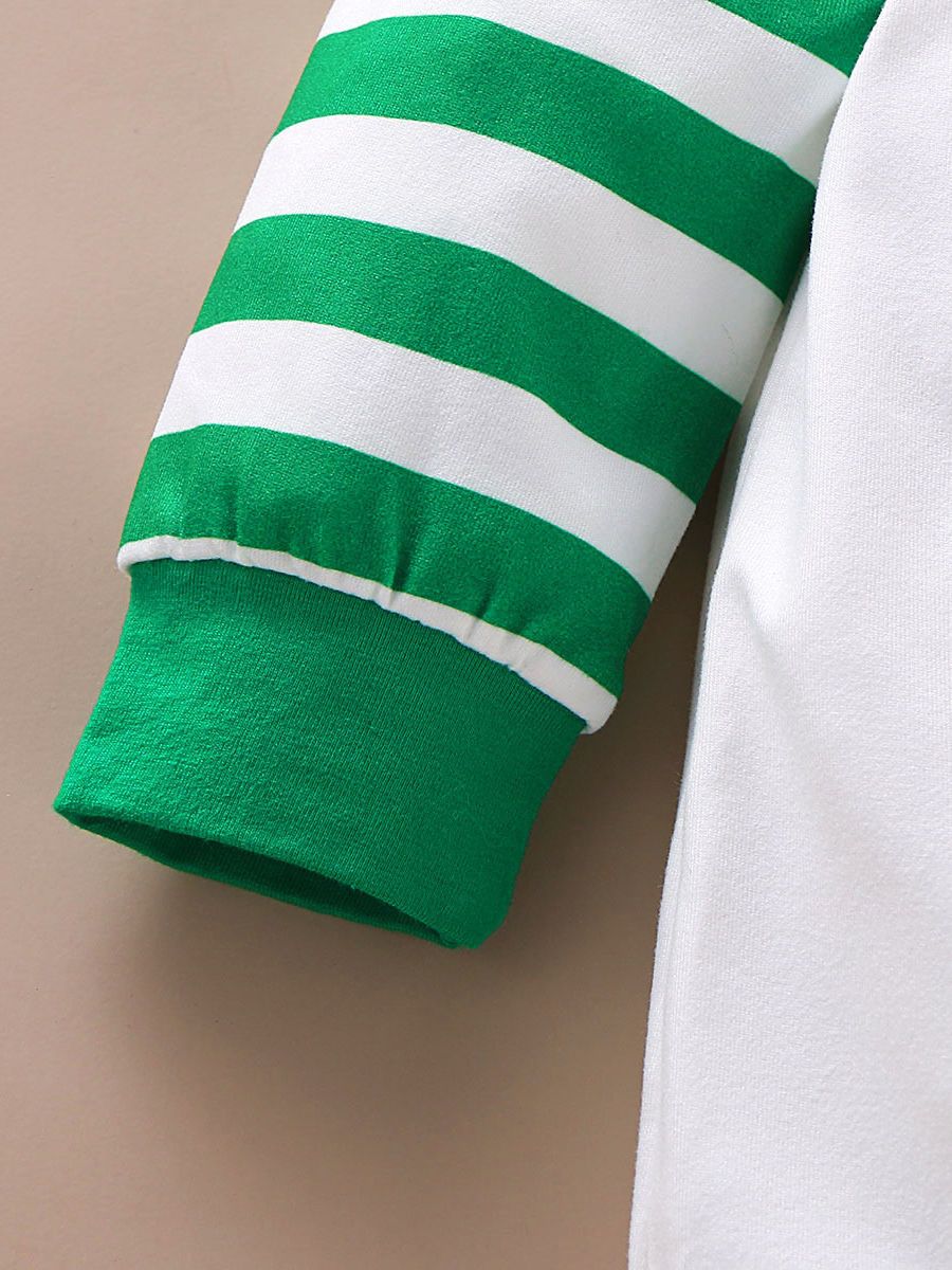 Baby Christmas Reindeer Striped Jumpsuit - dianjiang-