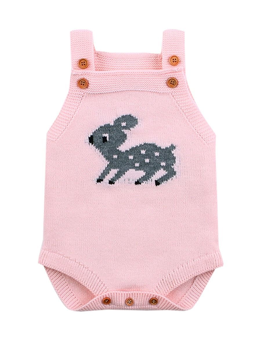 Adorable Baby Deer Crochet Bodysuit 5 Colors - dianjiang-