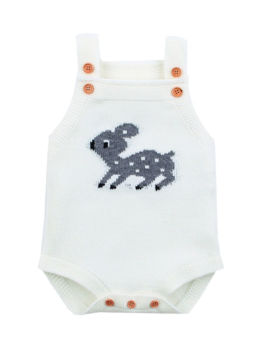 Adorable Baby Deer Crochet Bodysuit 5 Colors - dianjiang-