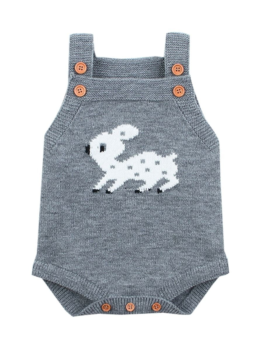 Adorable Baby Deer Crochet Bodysuit 5 Colors - dianjiang-