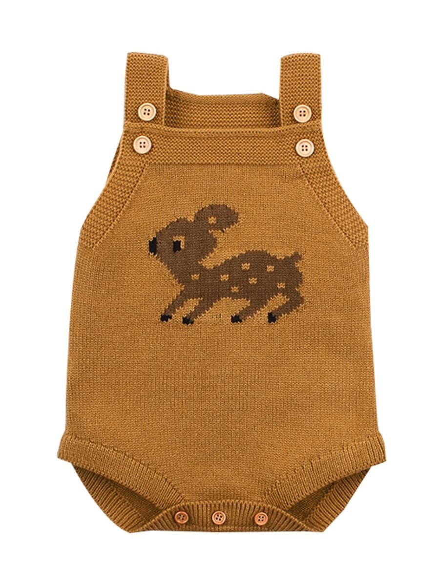 Adorable Baby Deer Crochet Bodysuit 5 Colors - dianjiang-