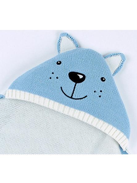 Cute Infant Baby Fox Style Solid Color Knit Blanket 3 Colors - dianjiang-