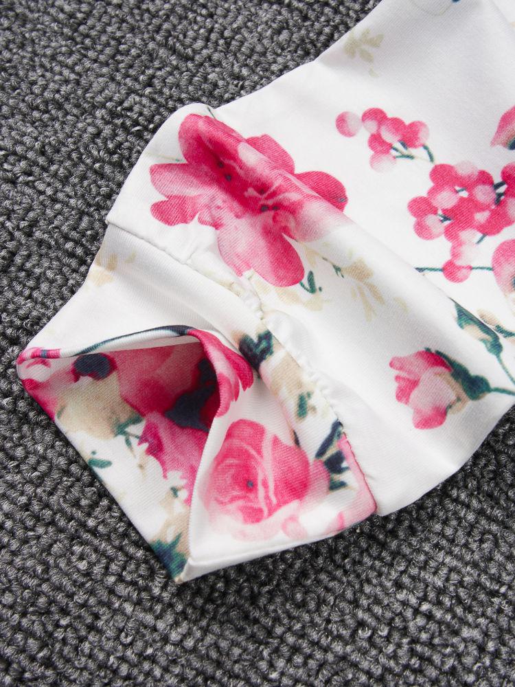 Baby Girl 3-Piece Floral Causal Hoodie Matching Pull-on Pants+Headband - dianjiang-