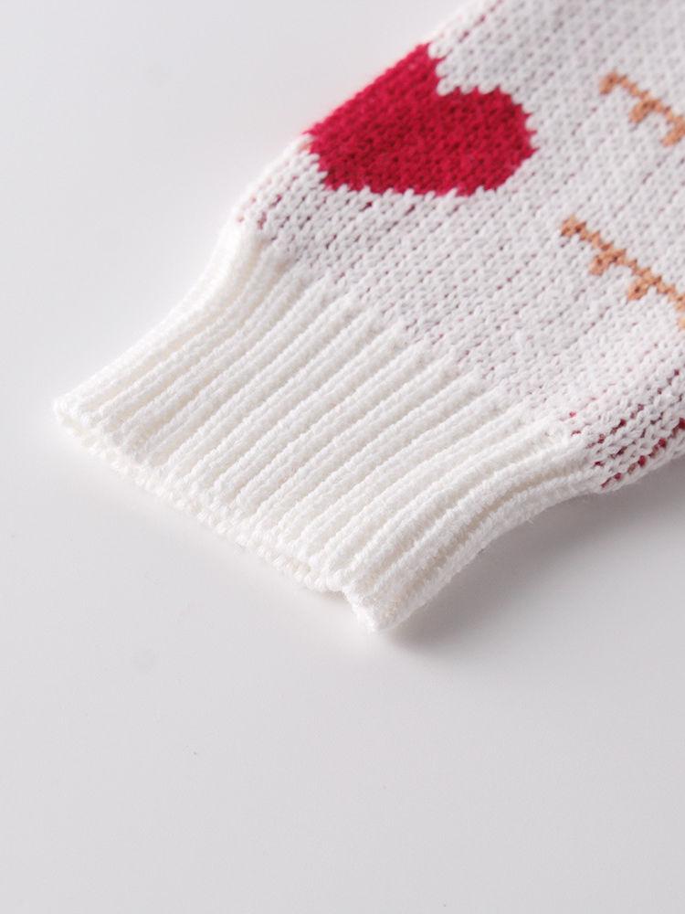 Baby Girl Love Heart Key Knitted Cadigan - dianjiang-