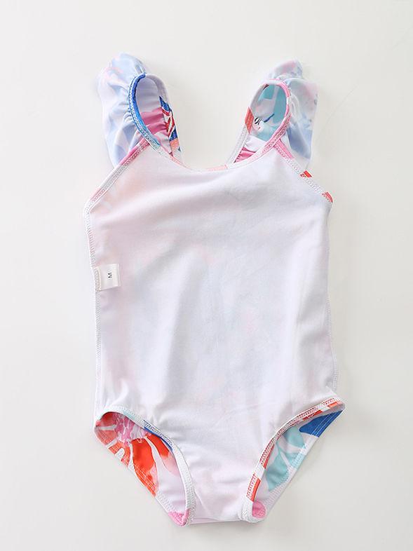 Toddler Girl One Piece Flower Bathing Suit - dianjiang-