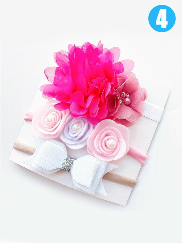 Baby Girls Accessories Headband 3-Piece Hairband Set - dianjiang-