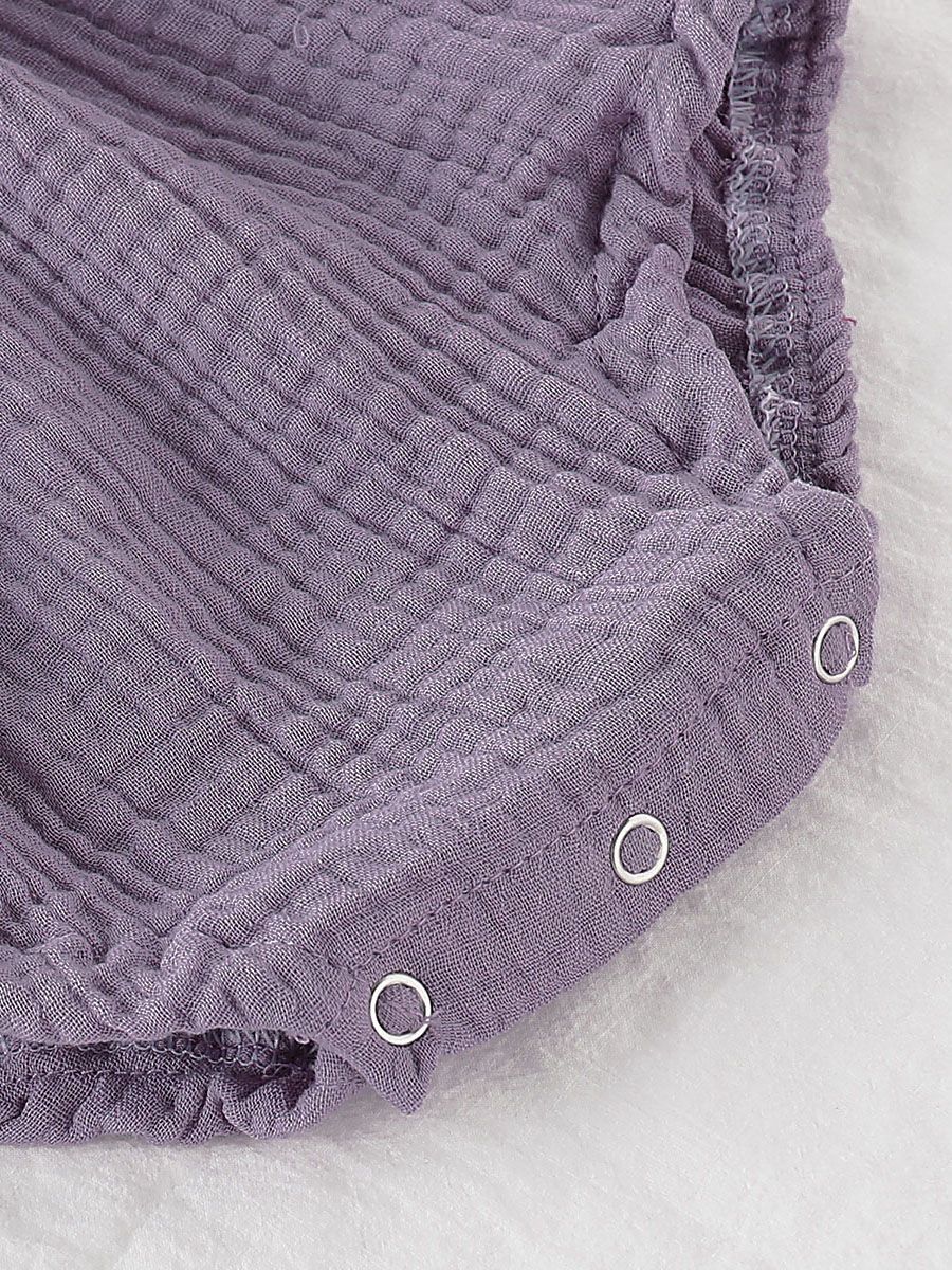 Summer Baby Tie Muslin Romper Onesie - dianjiang-