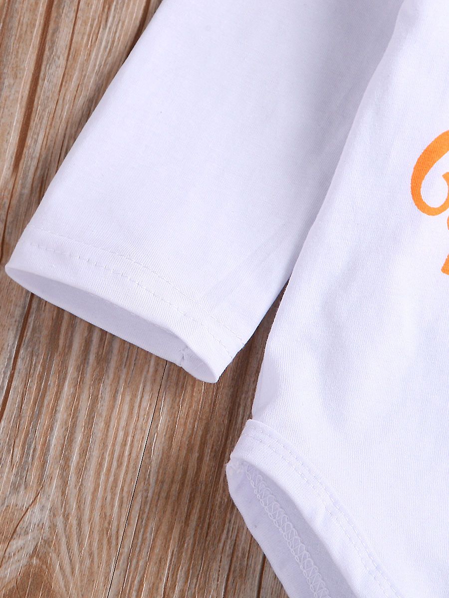 Baby Halloween 3-Piece Set My 1st Bodysuit+Bat Pumpkin Pants+Hat - dianjiang-