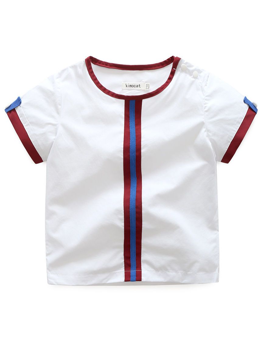 Baby Little Boy Summer 2-Piece Casual Outfits Color Blocking T-Shirt+ Shorts - dianjiang-