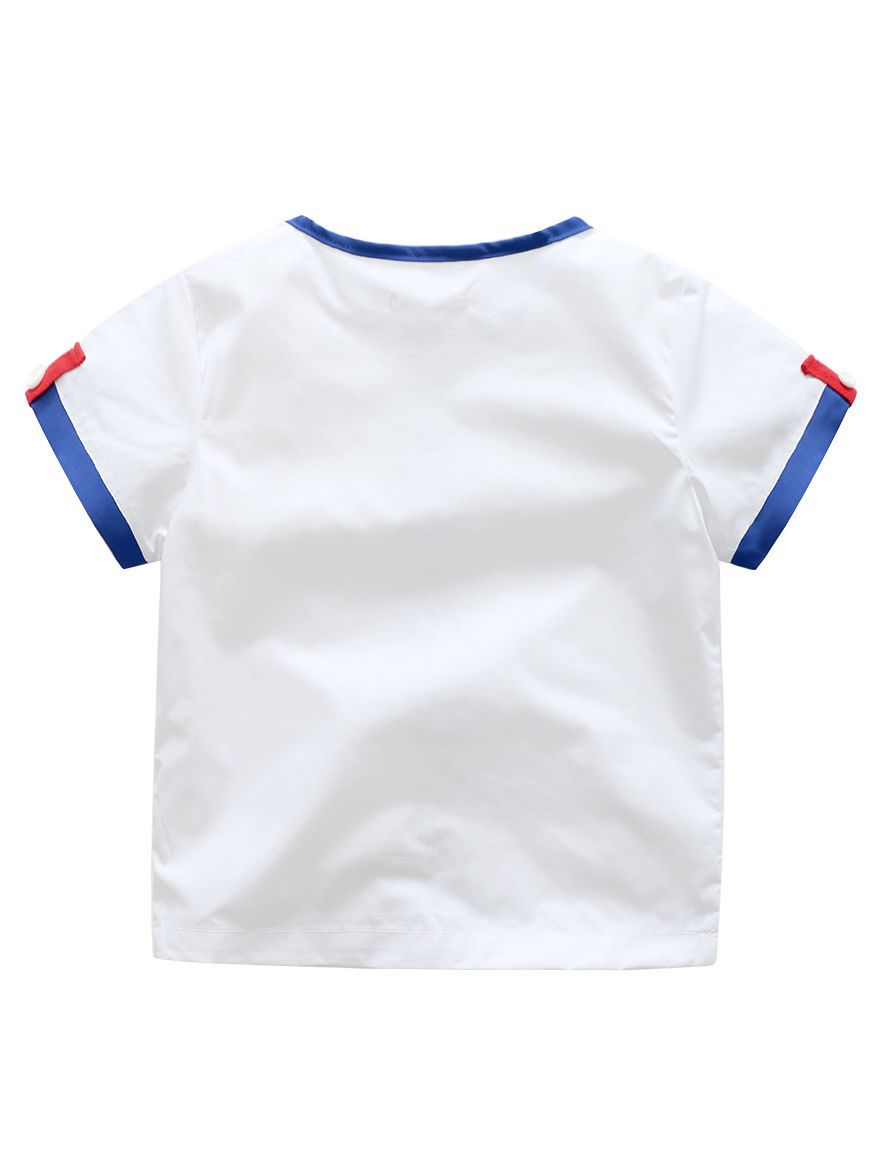 Baby Little Boy Summer 2-Piece Casual Outfits Color Blocking T-Shirt+ Shorts - dianjiang-