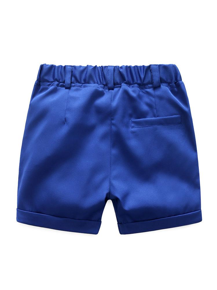 Baby Little Boy Summer 2-Piece Casual Outfits Color Blocking T-Shirt+ Shorts - dianjiang-