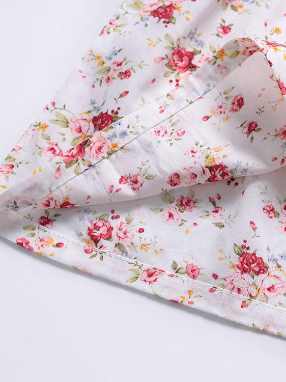 Baby Little Girl Summer Flower Printed Ruffled Sleeve Dress - dianjiang-