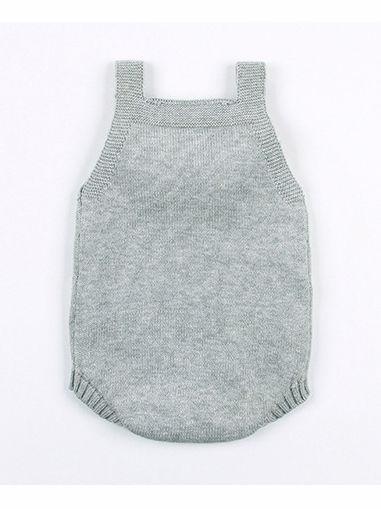 Infant Baby Pom-Pom Ladybug Knitted Onesies Pink and Gray - dianjiang-