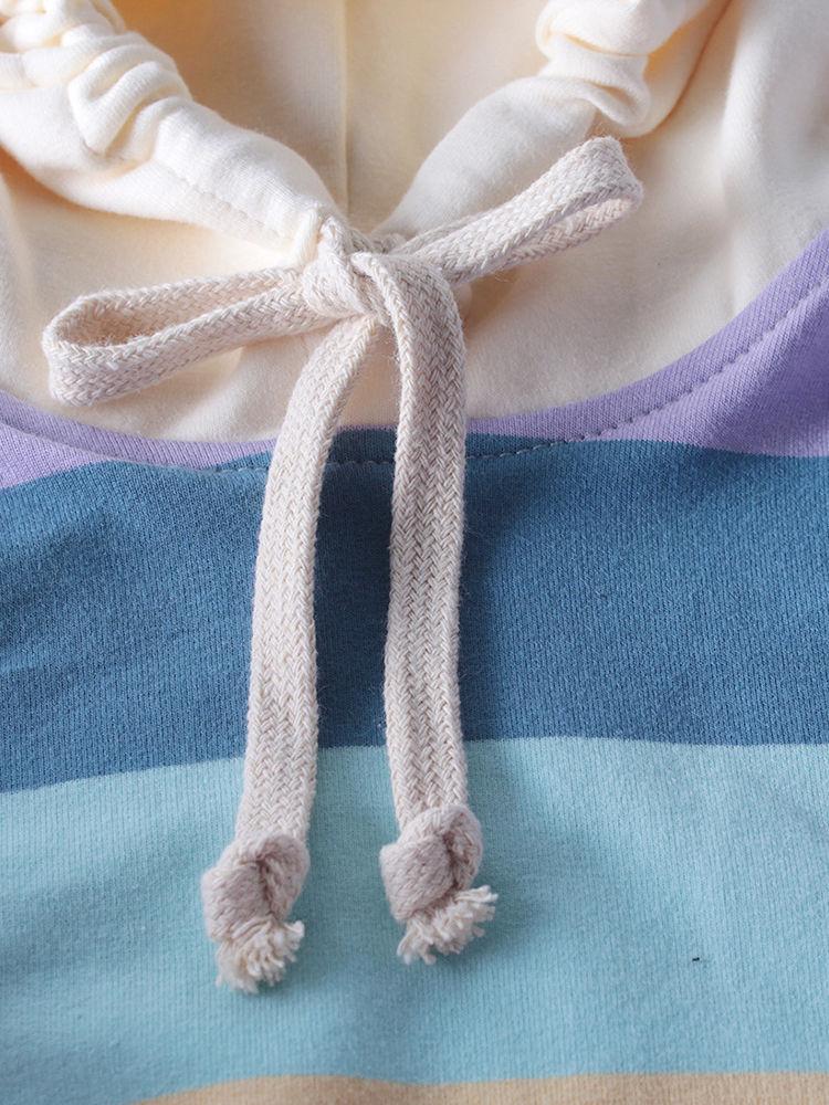 Adorable Autumn Baby Rainbow Hooded Onesies - dianjiang-